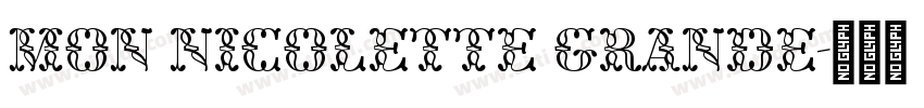 Mon Nicolette Grande字体转换